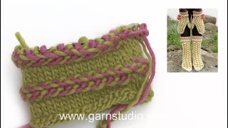 How to knit a Latvian braid [upl. by Eldora]