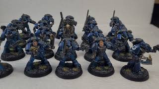 Horus Heresy Ultramarines Despoiler squad with Power weapons and Vexilla [upl. by Rovaert]