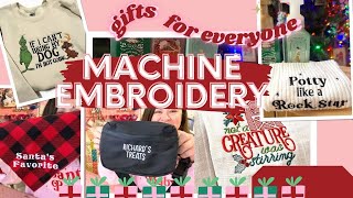 CHRISTMAS MACHINE EMBROIDERY IDEAS FOR BEGINNERS EMBROIDERY GIFTS FOR CHRISTMAS [upl. by Ayanat]