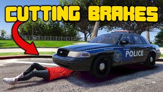 Cutting Cops Brakes In GTA 5 RP [upl. by Enyala]