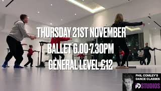 PHILS BALLET CLASS at iD STUDIOS  21st Nov 2024 [upl. by Anitap]