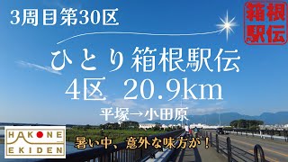 【ひとり箱根駅伝】真夏の早朝に箱根駅伝の4区のコースを走りました！平塚→小田原 [upl. by Eyks146]