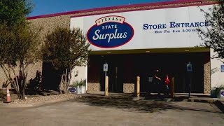 A look inside the Texas State Surplus store where items surrendered at TSA checkpoints are resold [upl. by Aiekan]