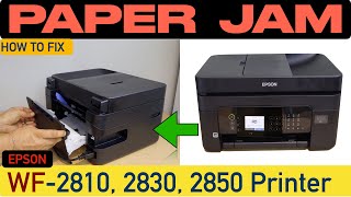 Epson WorkForce WF2850 Paper Jam [upl. by Lian460]