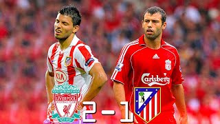 Liverpool 2  1 Atlético Madrid Agüero x Mascherano ● UEL 2009  Extended Highlights amp Goals [upl. by Bodnar]