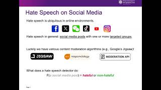 KDD 2024  Hate Speech Detection [upl. by Ainevuol]