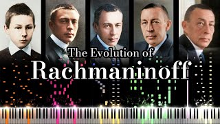 The Evolution of Rachmaninoffs Music From 11 to 67 Years Old [upl. by Beckie]