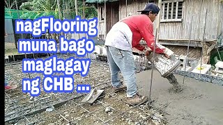 tiny house Part 9  pagbubuhos sa flooring [upl. by Paris]