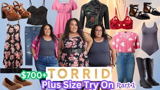 TORRID HAUL 2024Torrid Plus Size Try OnPlus Size Clothing Haul 2024Torrid Shoe HaulTashaStJames [upl. by Hakkeber595]