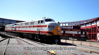 Lackawanna F3 units at Steamtown Musuem [upl. by Eissolf751]