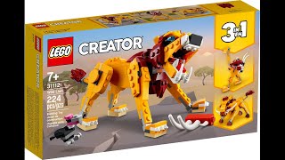 LEGO Instructions  Creator 3in1  31112  Wild Lion  All 3 books [upl. by Meakem]