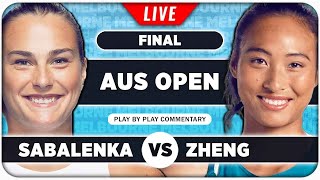 SABALENKA vs ZHENG • Australian Open 2024 Final • LIVE Tennis PlaybyPlay Stream [upl. by Eemaj]