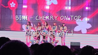 BINI NEW SONG  Cherry on Top BINIVERSE D1 bini biniverse ppop [upl. by Odnarb]