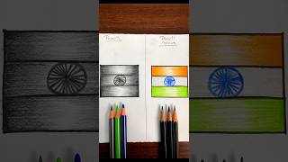 Which colour is the best ❓ PENCIL🆚PENCIL COLOUR😱🥰 india drawing trend challenge shorts art [upl. by Coke796]