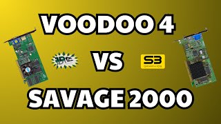 3dfx Voodoo 4 4500 vs Savage 2000 Diamond Viper II z200 [upl. by Sezen]