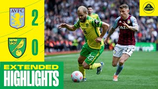 EXTENDED HIGHLIGHTS  Aston Villa 20 Norwich City [upl. by Iphigeniah919]