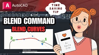 AutoCAD  BLEND Command Tutorial for Beginners  Tips amp Tricks [upl. by Lirbaj]