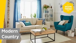 Wohnzimmer im Landhausstil einrichten How to style Modern Country  Roombeez – powered by OTTO [upl. by Budworth187]