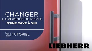 Comment remplacer une poignée de porte fixe dune cave à vin Vinothek Liebherr [upl. by Darlleen]