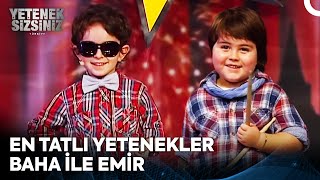 En Tatlı Yarışmacılar Baha ile Emir  Yetenek Sizsiniz Türkiye [upl. by Hannej]