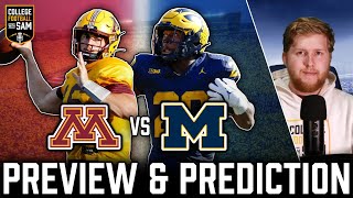 Michigan vs Minnesota Preview amp Prediction 2024 [upl. by Lartnom]