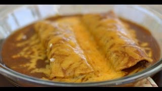 How To Make Beef Enchiladas Topped With Homemade Enchilada Sauce by Rockin Robin [upl. by Natrav870]