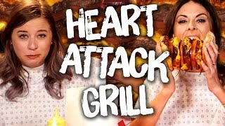 6 INSANE Heart Attack Grill Menu Items Cheat Day [upl. by Akinek]