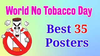 World No Tobacco Day Poster Drawing No smoking poster drawing Ashwins World [upl. by Yulma]