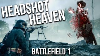 BATTLEFIELD 1 LONG RANGE HEADSHOT SNIPER SPREES  BF1 Scout Gameplay [upl. by Latsyrhc]