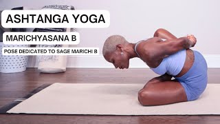 Marichyasana B  Pose Dedicated to Sage Marichi B  Ashtanga Yoga [upl. by Ayirp]