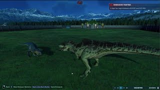 Gigantosaurus vs Albertosaurus in Jurassic World Evolution 2 [upl. by Sebastian]