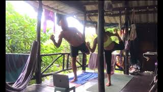 Yoga Diary 🧘🏻‍♀️ 8422 Morning yoga with Tarzan  Thansadet [upl. by Delaryd571]