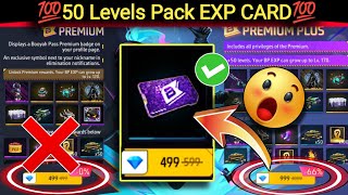 EXP CARD 50 LEVELS PACK EXP CARD FREE FIRE 50 levels pack free fire exp level pack 50 levels [upl. by Aivekahs]