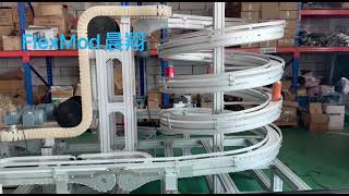 Flexlink type spiral conveyor [upl. by Ecnirp578]