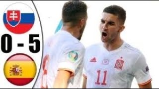 Slovakia vs Spain 05  Euro 2020  All Goals Highlights HD [upl. by Swagerty221]