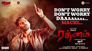 Don’t Worry Da Machi Lyrical Video Tamil   Rathnam  Vishal  Hari  Devi Sri Prasad  Viveka [upl. by Moraj]