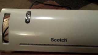 Scotch Laminator First Attermpt To Laminate [upl. by Jew]