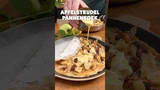 Apfelstrudel Pannenkoek 🥞 shorts [upl. by Ylicis]