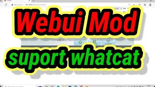 Webui Mod Suport Whatcat [upl. by Borden398]