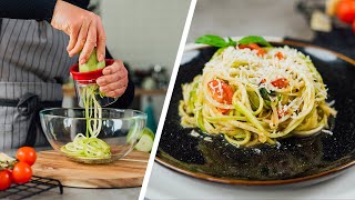 Recette Spaghetti De Courgette  Zoodles Délicieux Et Sans Gluten [upl. by Tegdig323]