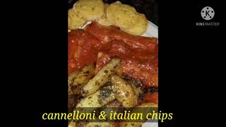 cannelloni pasta amp Italian chips [upl. by Acirret]