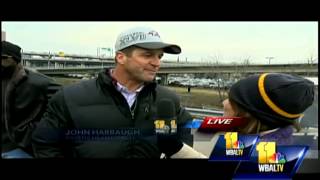 Coach Harbaugh thanks Ravens fans [upl. by Maure718]