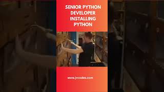 Senior Python developer installing python shorts coding [upl. by Harutek]