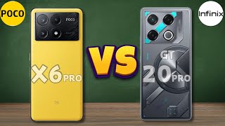 Poco X6 Pro Vs Infinix GT 20 Pro  Full Comparison 🔥 [upl. by Ruamaj]