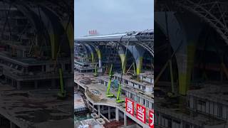 latest progress of largest highspeed railway station under construction Chongqing East Station [upl. by Anilak661]