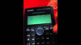 Resetear una calculadora CASIO fx82Es [upl. by Nekal]