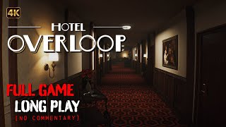 Hotel Overloop  Easy amp Normal modes  Full Game Longplay Walkthrough  4K  No Commentary [upl. by Herzberg555]