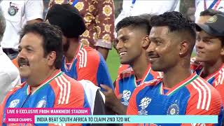 Fans Chanting Hardik Hardik In wankhede stadium  Team India world cup winning celebration [upl. by Gerdi]