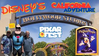 Disney California Adventure Food Entertainment and Pixar Parade [upl. by Ennaehr]