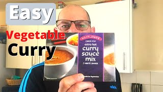 Easy Vegetable Curry Mayflower Curry sauce mix BampM [upl. by Enyedy453]